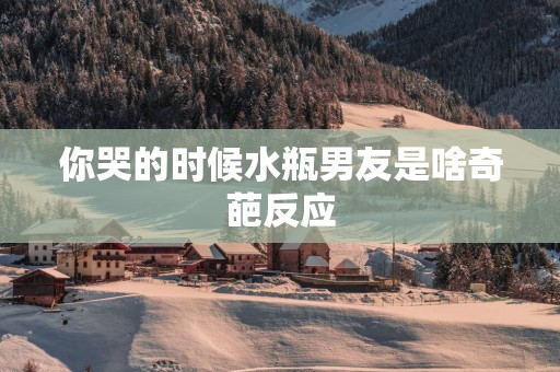 你哭的时候水瓶男友是啥奇葩反应