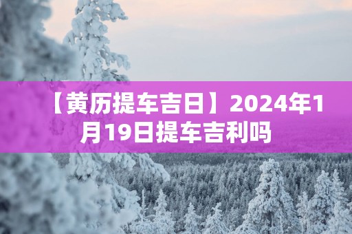 【黄历提车吉日】2025年1月19日提车吉利吗