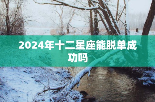 2025年十二星座能脱单成功吗