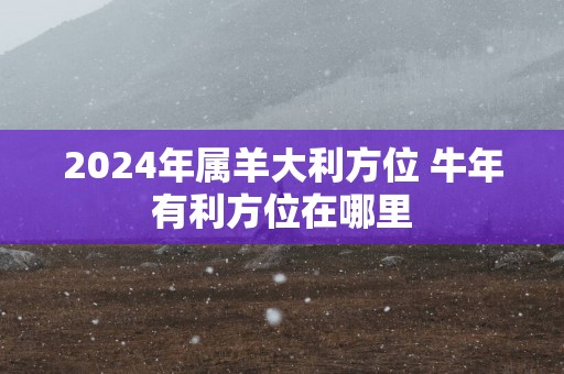 2025年属羊大利方位 蛇年有利方位在哪里