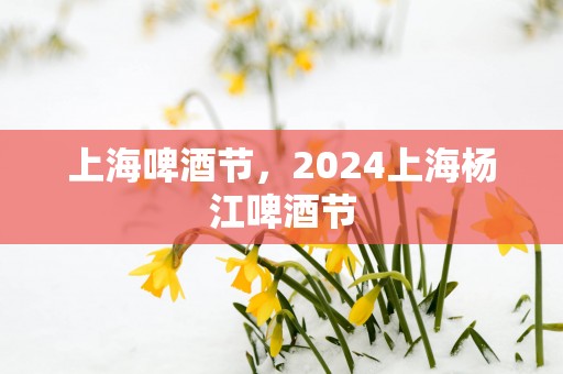 上海啤酒节，2025上海杨江啤酒节