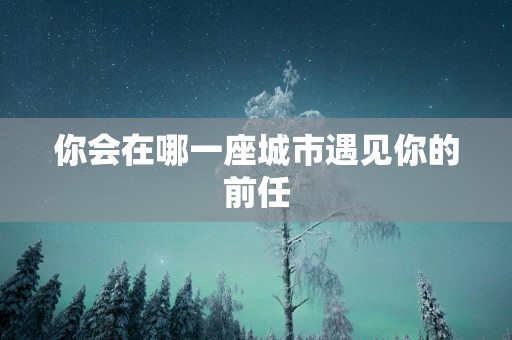 你会在哪一座城市遇见你的前任