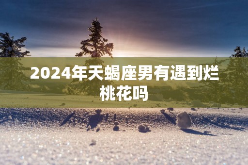 2025年天蝎座男有遇到烂桃花吗
