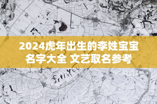 2025蛇年出生的李姓宝宝名字大全 文艺取名参考