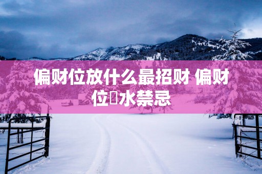 偏财位放什么最招财 偏财位風水禁忌