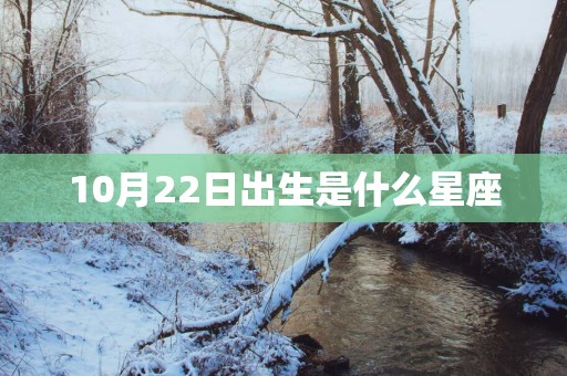 10月22日出生是什么星座