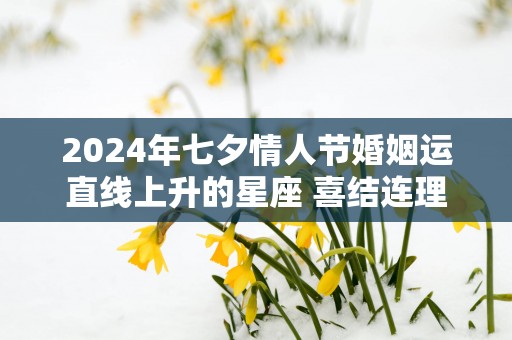 2025年七夕情人节婚姻运直线上升的星座 喜结连理
