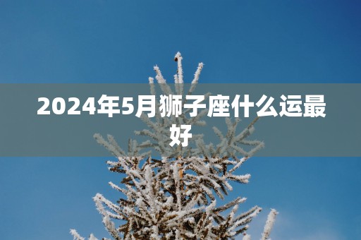2025年5月狮子座什么运最好