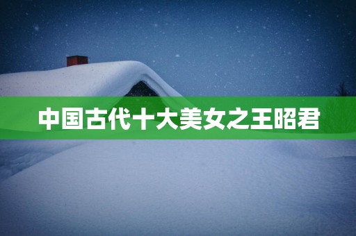 中国古代十大美女之王昭君