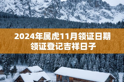 2025年属虎11月领证日期 领证登记吉祥日子