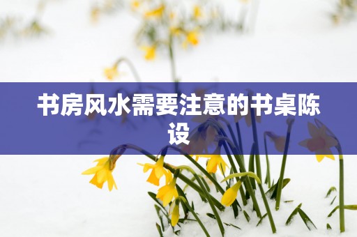 书房风水需要注意的书桌陈设
