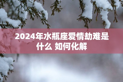 2025年水瓶座爱情劫难是什么 如何化解