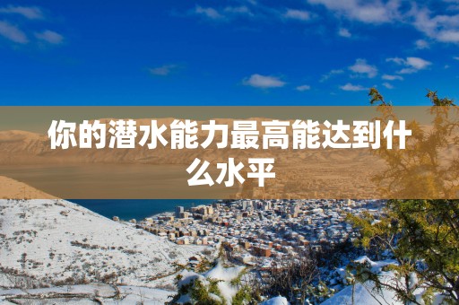你的潜水能力最高能达到什么水平