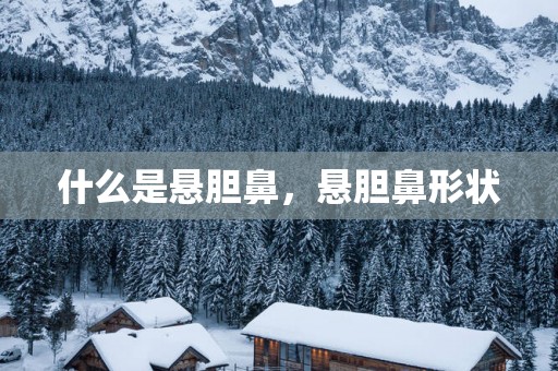 什么是悬胆鼻，悬胆鼻形状