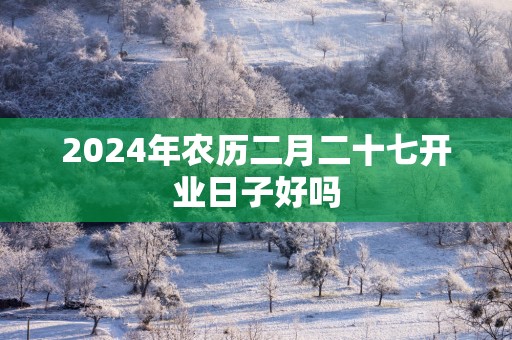2025年农历二月二十七开业日子好吗