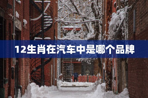 12生肖在汽车中是哪个品牌