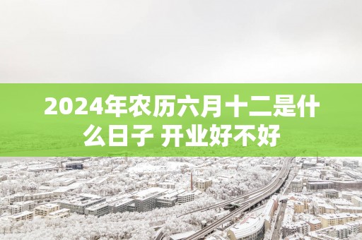 2025年农历六月十二是什么日子 开业好不好