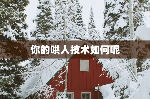 你的哄人技术如何呢