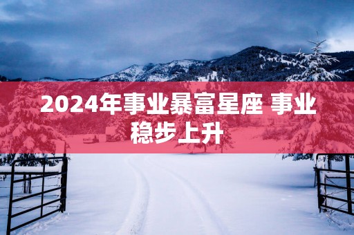 2025年事业暴富星座 事业稳步上升