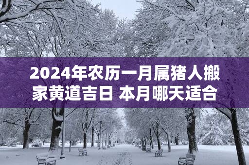 2025年农历一月属猪人搬家黄道吉日 本月哪天适合搬家