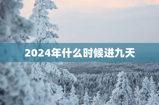 2025年什么时候进九天