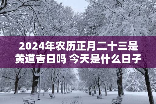 2025年农历正月二十三是黄道吉日吗 今天是什么日子好不好