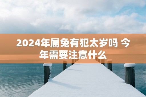 2024年属兔有犯太岁吗 今年需要注意什么