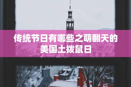 传统节日有哪些之萌翻天的美国土拨鼠日