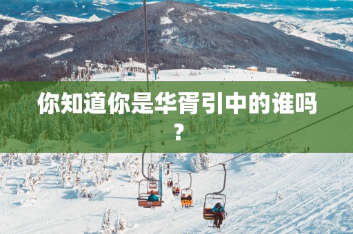 你知道你是华胥引中的谁吗？