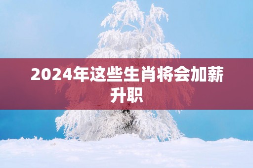 2025年这些生肖将会加薪升职