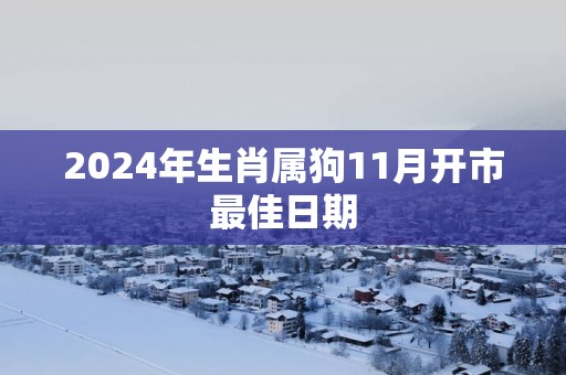 2025年生肖属狗11月开市最佳日期