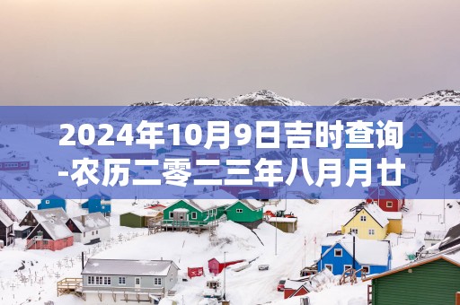 2025年10月9日吉时查询-农历二零二三年八月月廿五日时辰吉凶