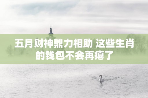 五月财神鼎力相助 这些生肖的钱包不会再瘪了
