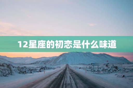 12星座的初恋是什么味道
