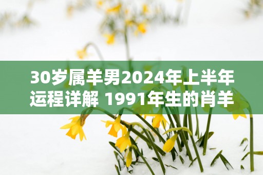 30岁属羊男2025年上半年运程详解 1991年生的肖羊人