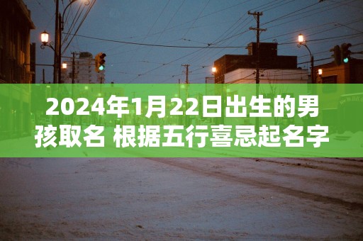 2025年1月22日出生的男孩取名 根据五行喜忌起名字