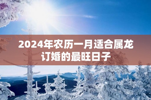 2025年农历一月适合属龙订婚的最旺日子