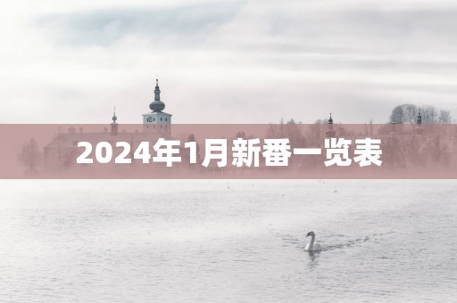 2025年1月新番一览表