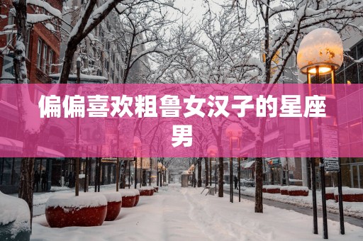 偏偏喜欢粗鲁女汉子的星座男