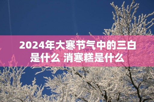 2025年大寒节气中的三白是什么 消寒糕是什么