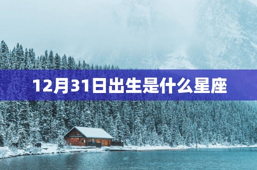 12月31日出生是什么星座