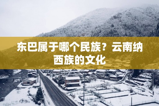 东巴属于哪个民族？云南纳西族的文化