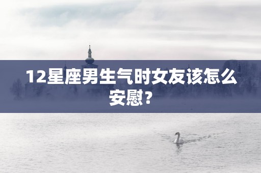 12星座男生气时女友该怎么安慰？