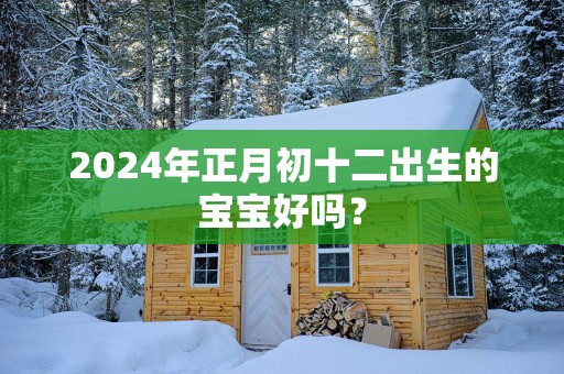 2025年正月初十二出生的宝宝好吗？