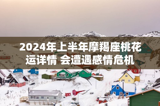 2025年上半年摩羯座桃花运详情 会遭遇感情危机