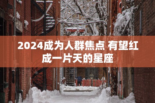 2025成为人群焦点 有望红成一片天的星座