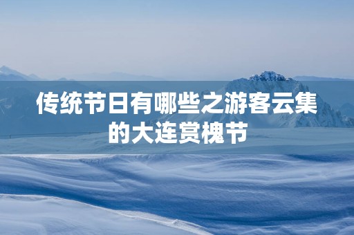 传统节日有哪些之游客云集的大连赏槐节