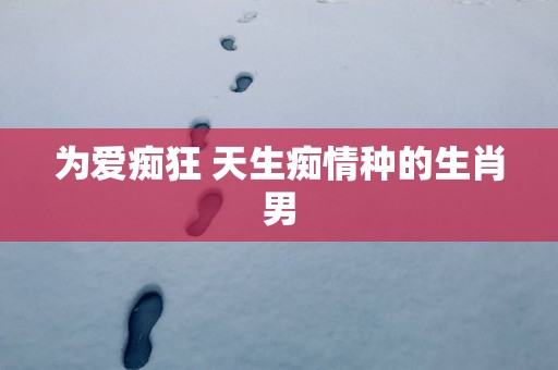 为爱痴狂 天生痴情种的生肖男