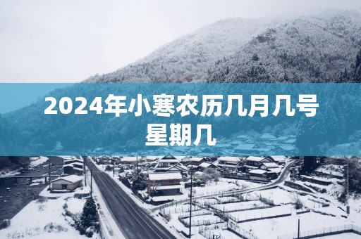 2025年小寒农历几月几号星期几
