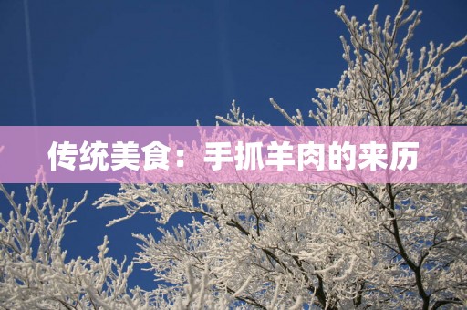 传统美食：手抓羊肉的来历